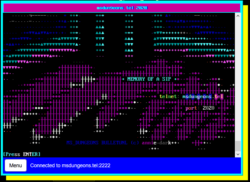 Interface for msdungeons telnet