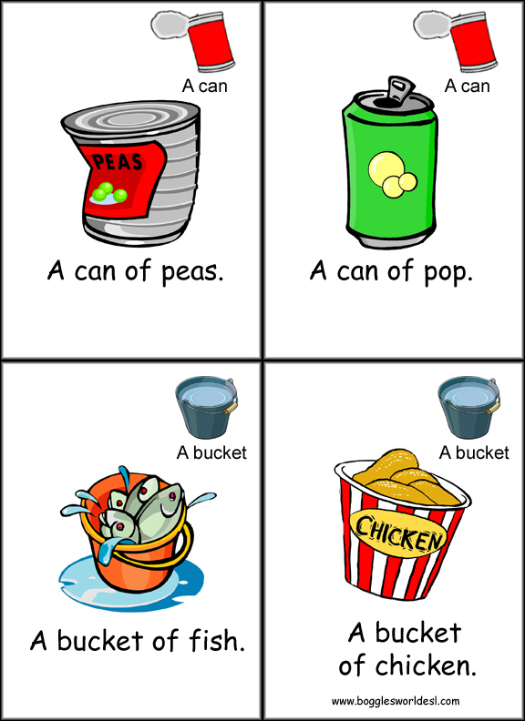 Here are some easy ways to print your own cards. Amounts and Containers Flashcards