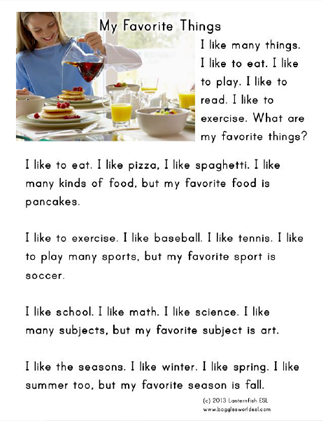 Hundreds of pdf lesson plans. My Favorite Things