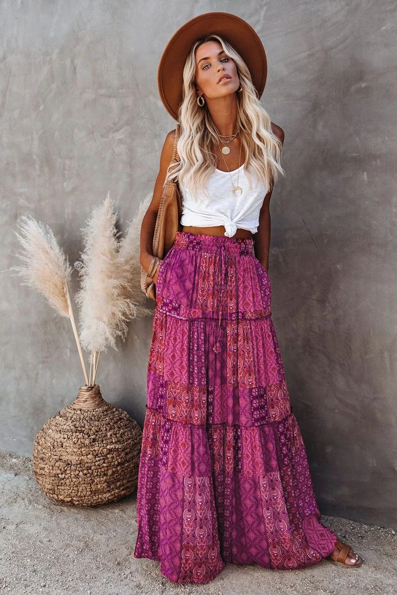 Boho rock maxi