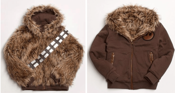 chewbacca reversible hoodie