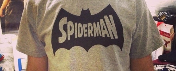 Batman-logo Spiderman t-shirt 