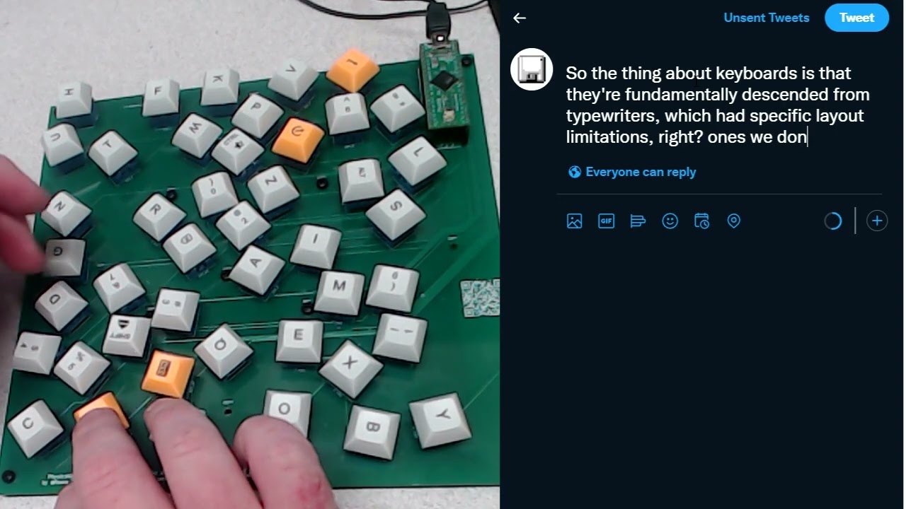 Este teclado terrível foi feito com um algoritmo de física