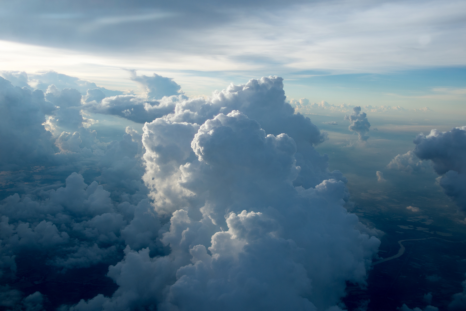This beautiful drone footage above the clouds has a calming effect we