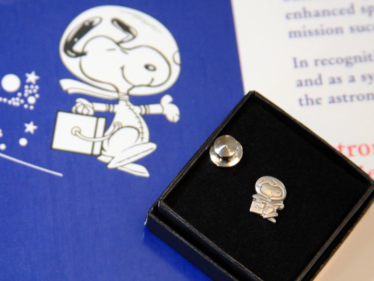 Silver Snoopy award pin (NASA)