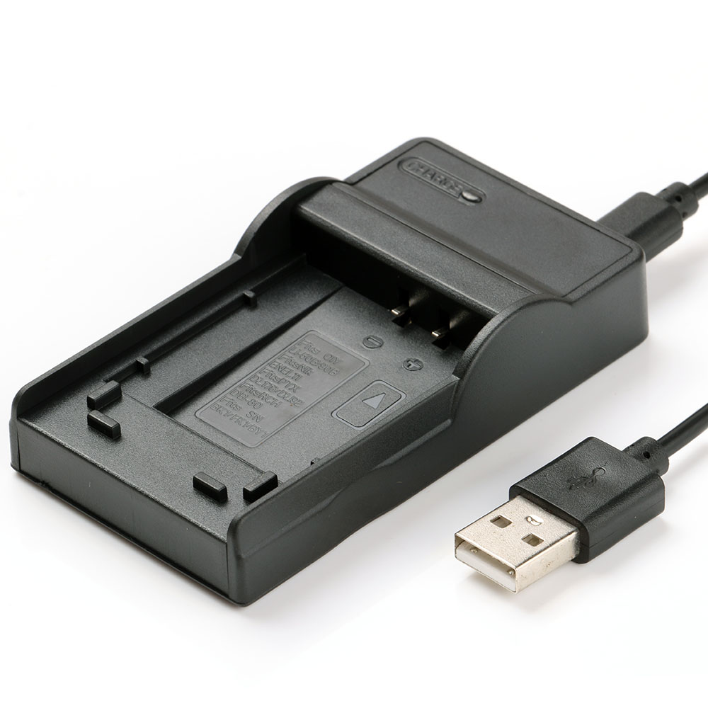 Akku + Ladegerät Set Für NIKON Coolpix S200, S210, S3000, S4000, S500, S600, S700 U.a. – Inkl. 500mAh Li-ion Akku EN-EL10