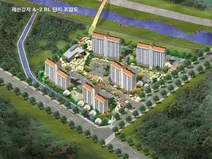 제천강저 휴먼시아 2단지 아파트 단지조감도