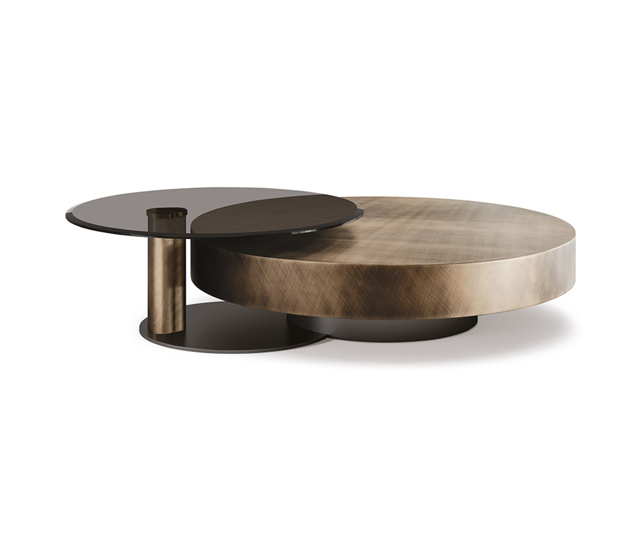 Round nesting coffee table