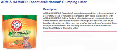 arm & hammer naturals clumping litter