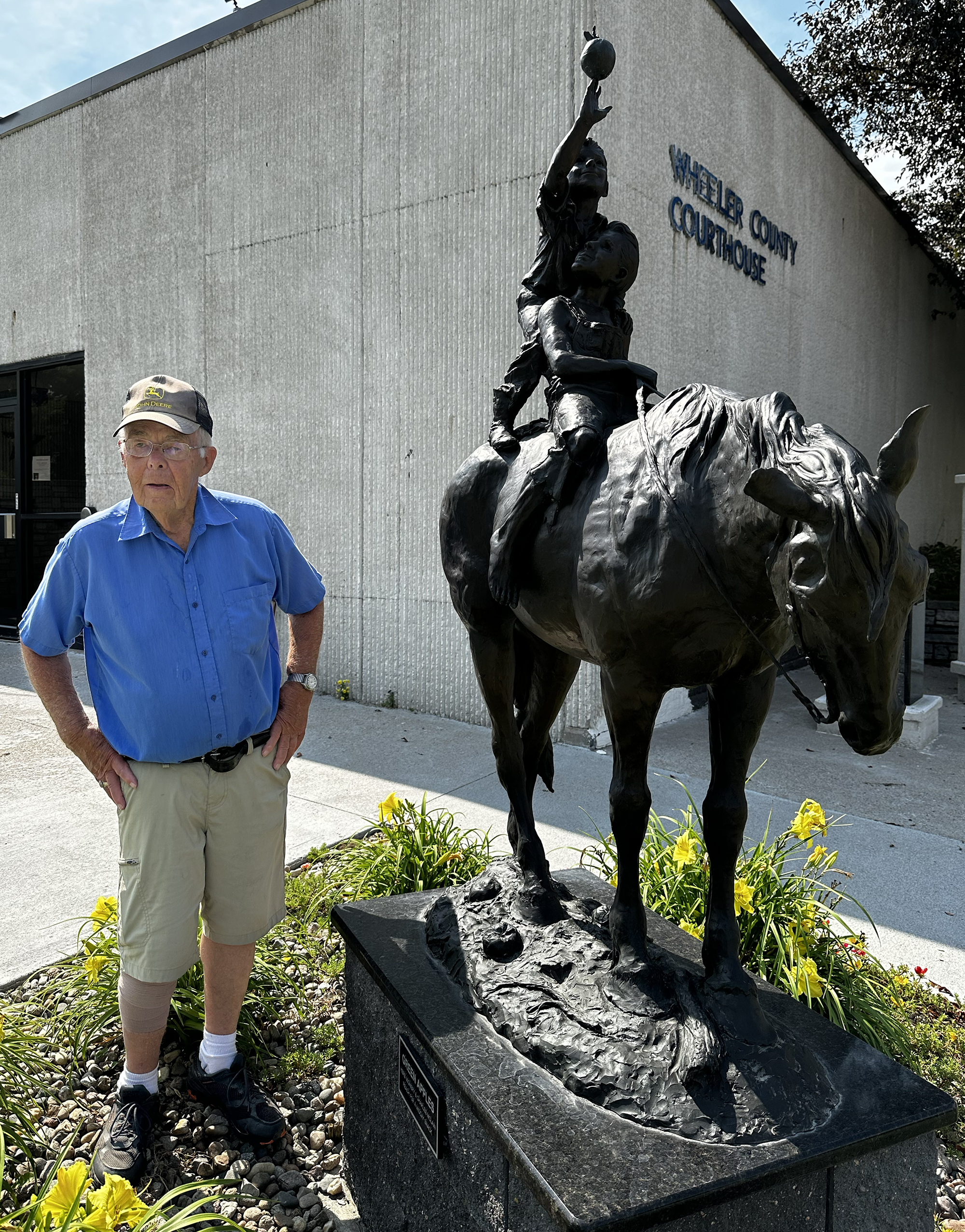 Herb Mignery Bronze Sculpture Garden in Bartlett, Nebraska | David