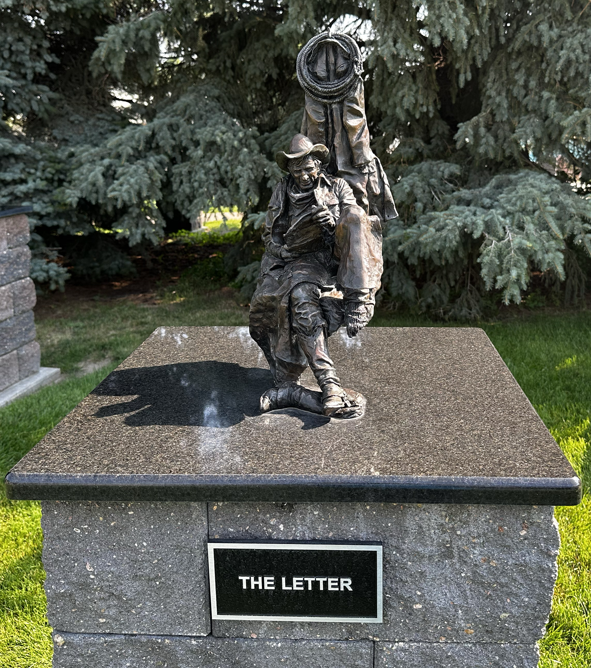 Herb Mignery Bronze Sculpture Garden in Bartlett, Nebraska | David