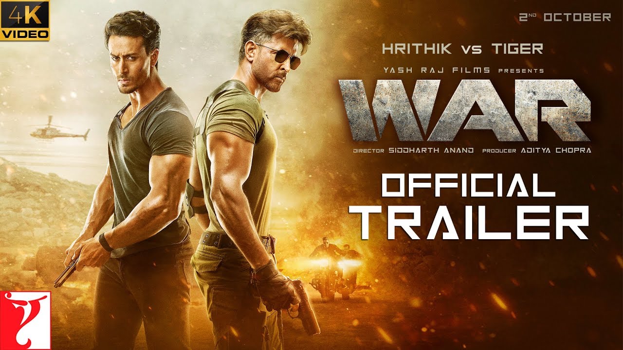 War | Official 4K Trailer | Hrithik Roshan | Tiger Shroff | Vaani Kapoor