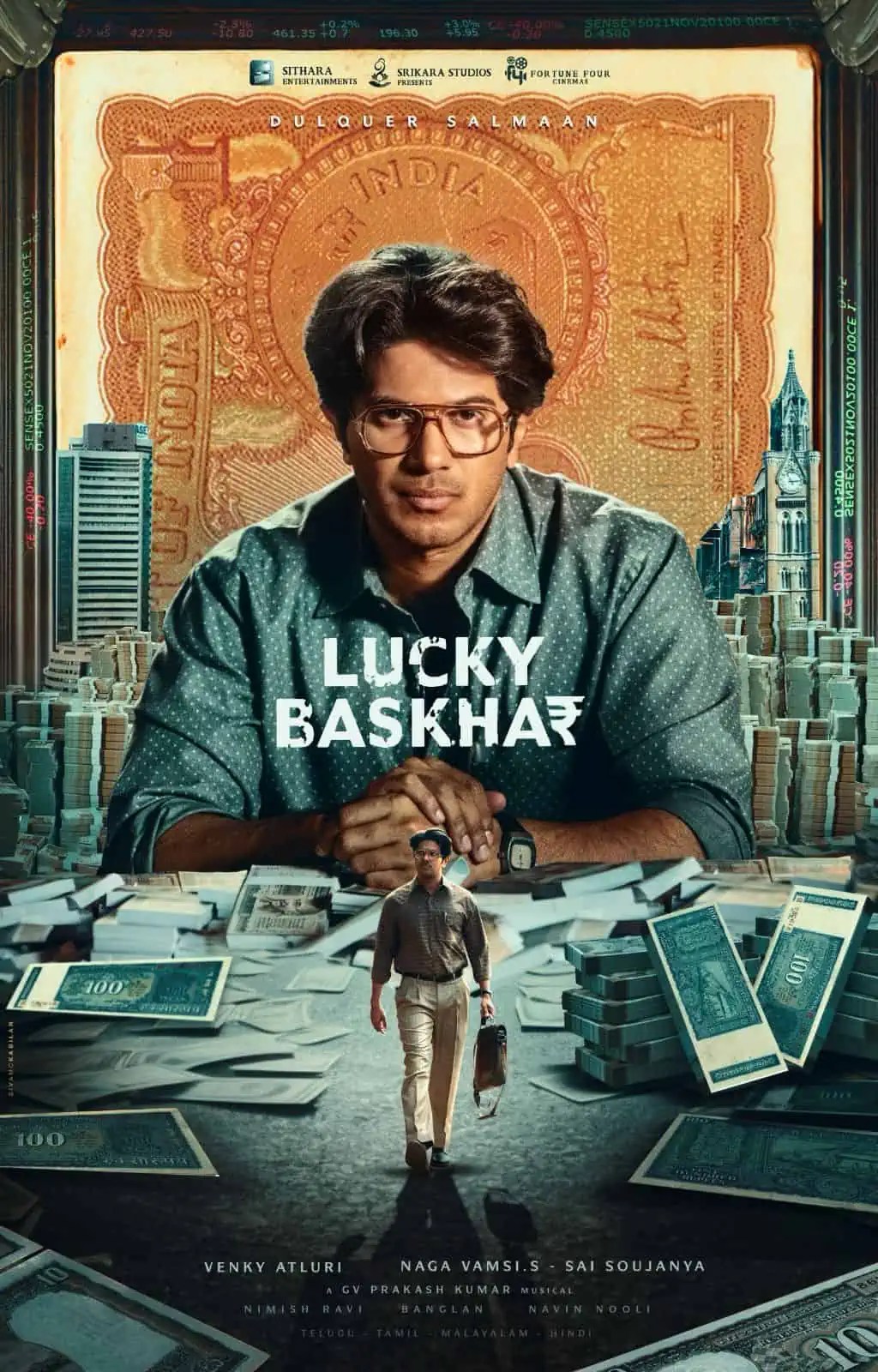 First Look Unveiled: Dulquer Salmaan’s “Lucky Baskhar”