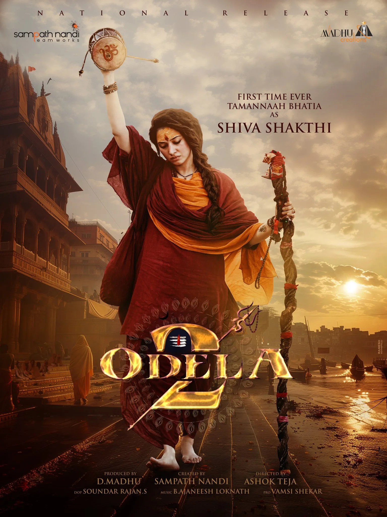 Tamannaah Bhatia Unveils Intriguing First Look Poster of ‘Odela 2’ on Maha Shivratri
