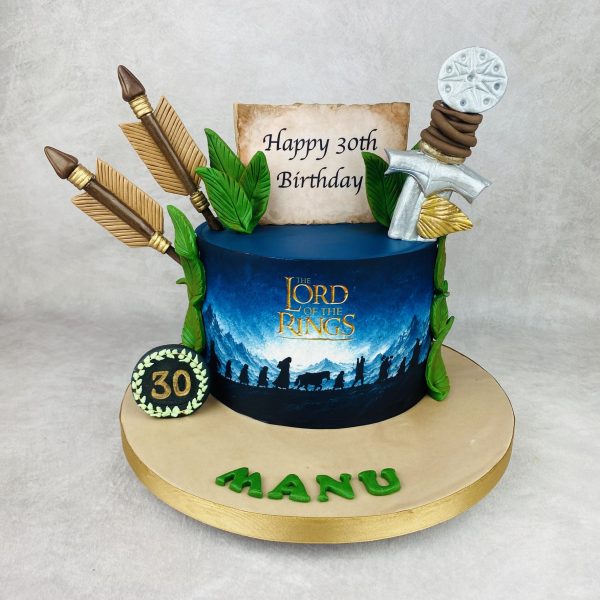 Tarta de cumpleaños para adultos personalizada, de Bonacasa Cake Design (Madrid)