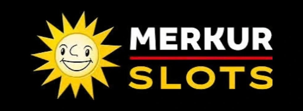 Merkur slots logo on black background