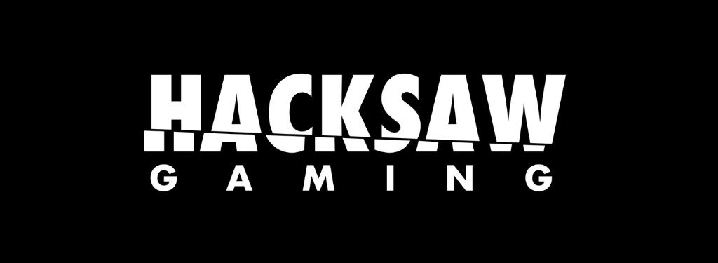 Hacksaw Gaming logo on black background