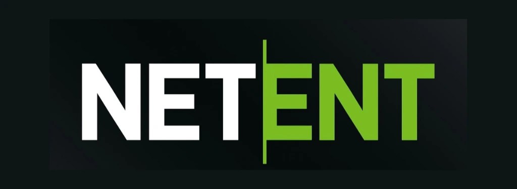 NetEnt logo on black background