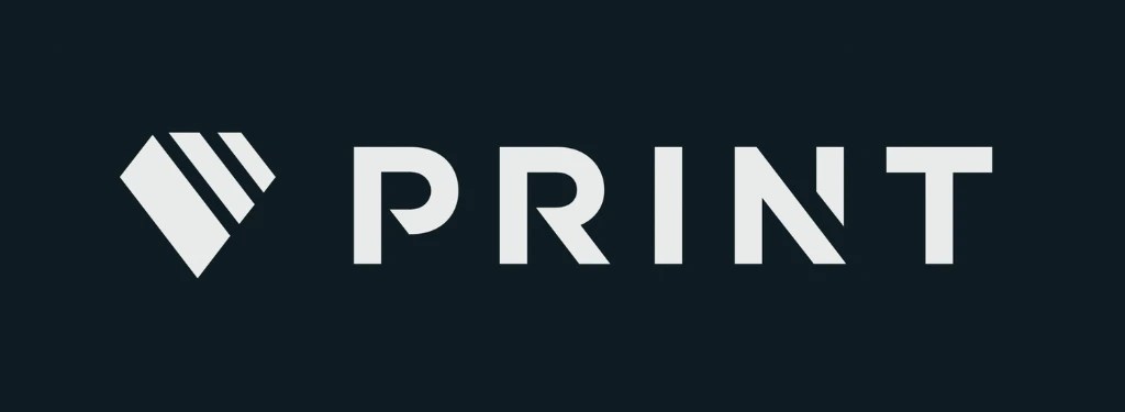 Print Studios logo on dark background