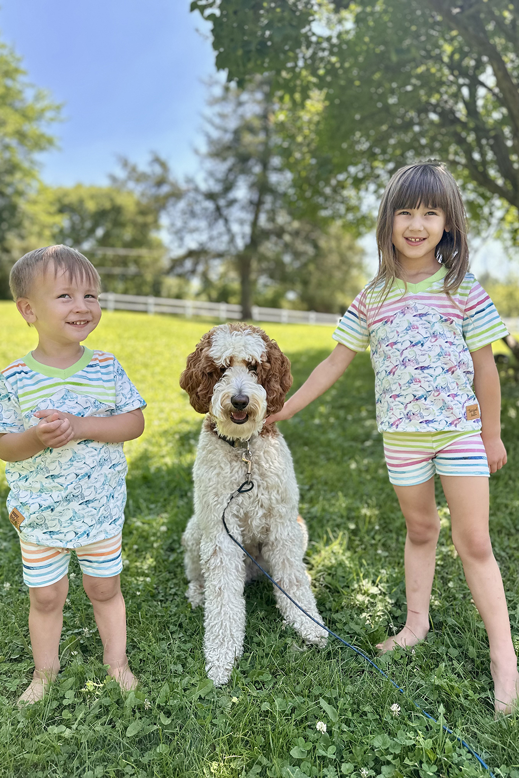 Osprey Top and Otter Shorts Sewing Pattern Bundle | PDF Sewing Pattern | Boo and Lu