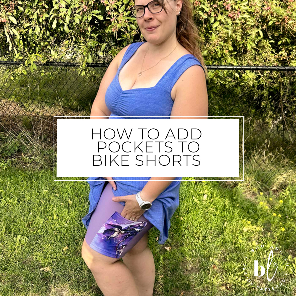 Adding pockets to bike shorts