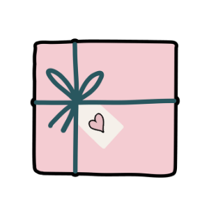 Wrapped gift box icon representing a perfect gift