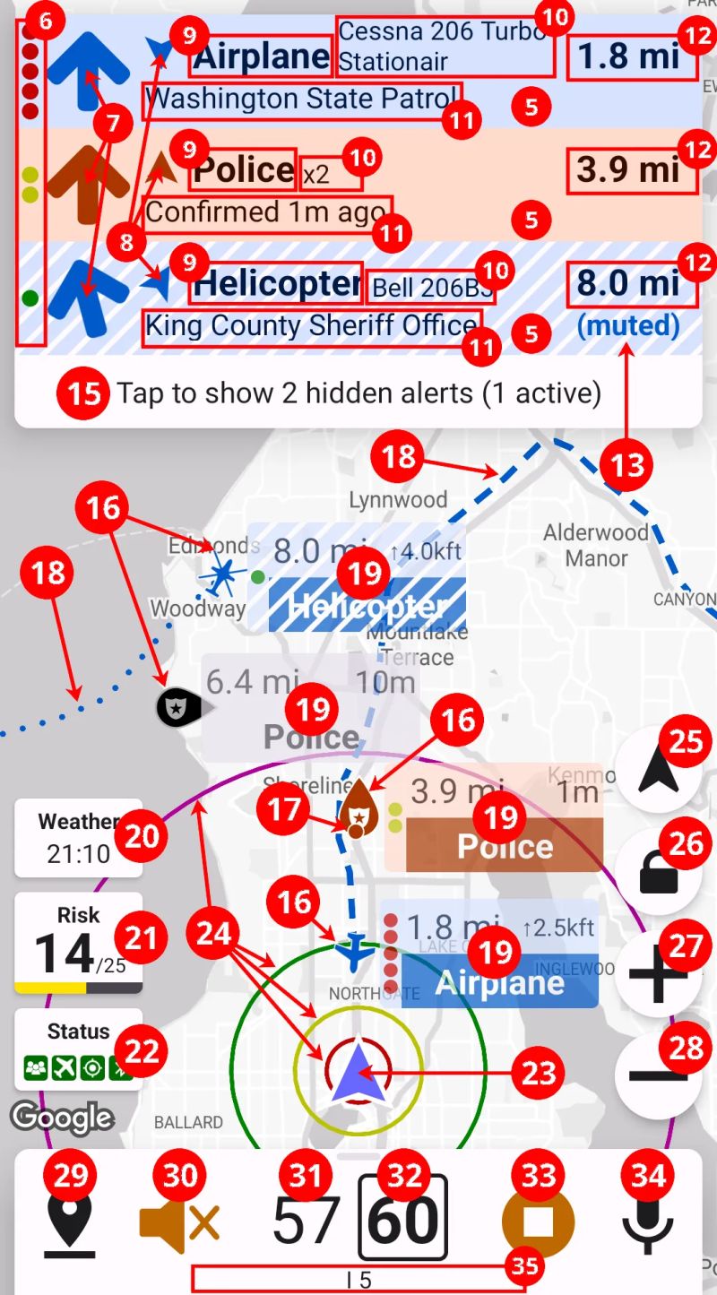Screen Overview Highway Radar Book - Beautiful Retina Dark Illustrations | Free Download