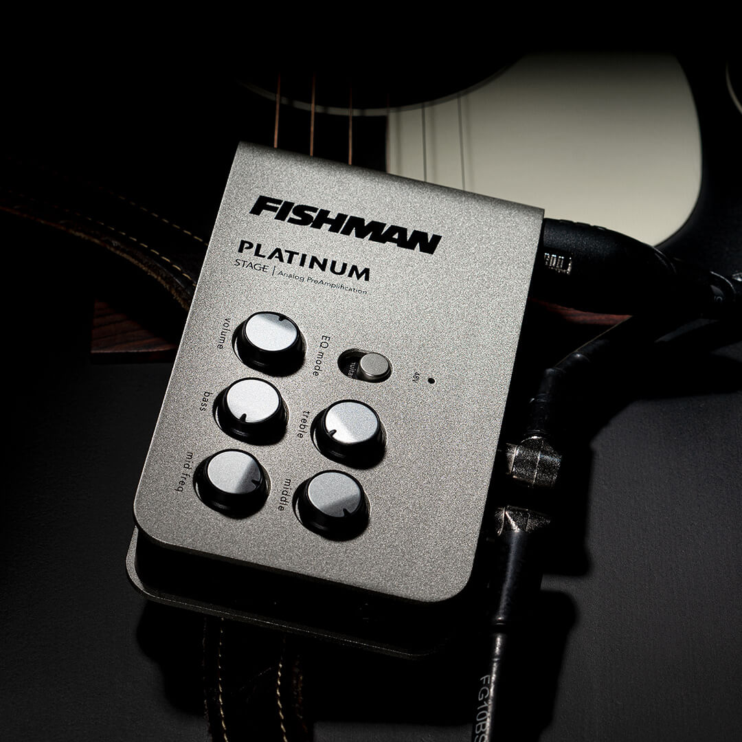 FISHMAN前級 木吉他效果器 Platinum Stage Preamp/EQ/DI
