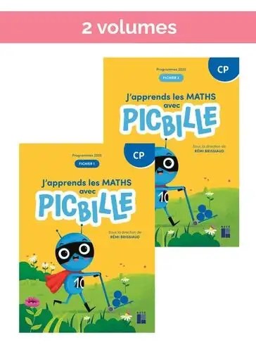 J'apprends les maths avec PICBILLE CP — Nouvelle édition programmes 2025 - RETZ — Edition 2025 - fichier de l'élève en 2 volumes