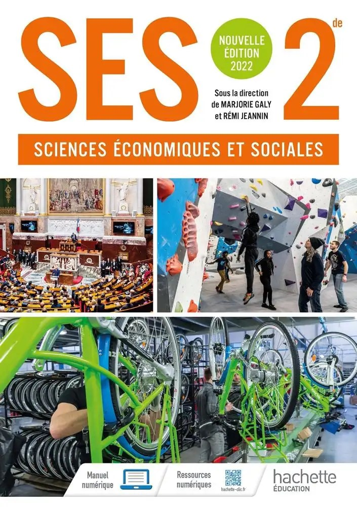 Sciences économiques et sociales 2nde, Hachette 2022