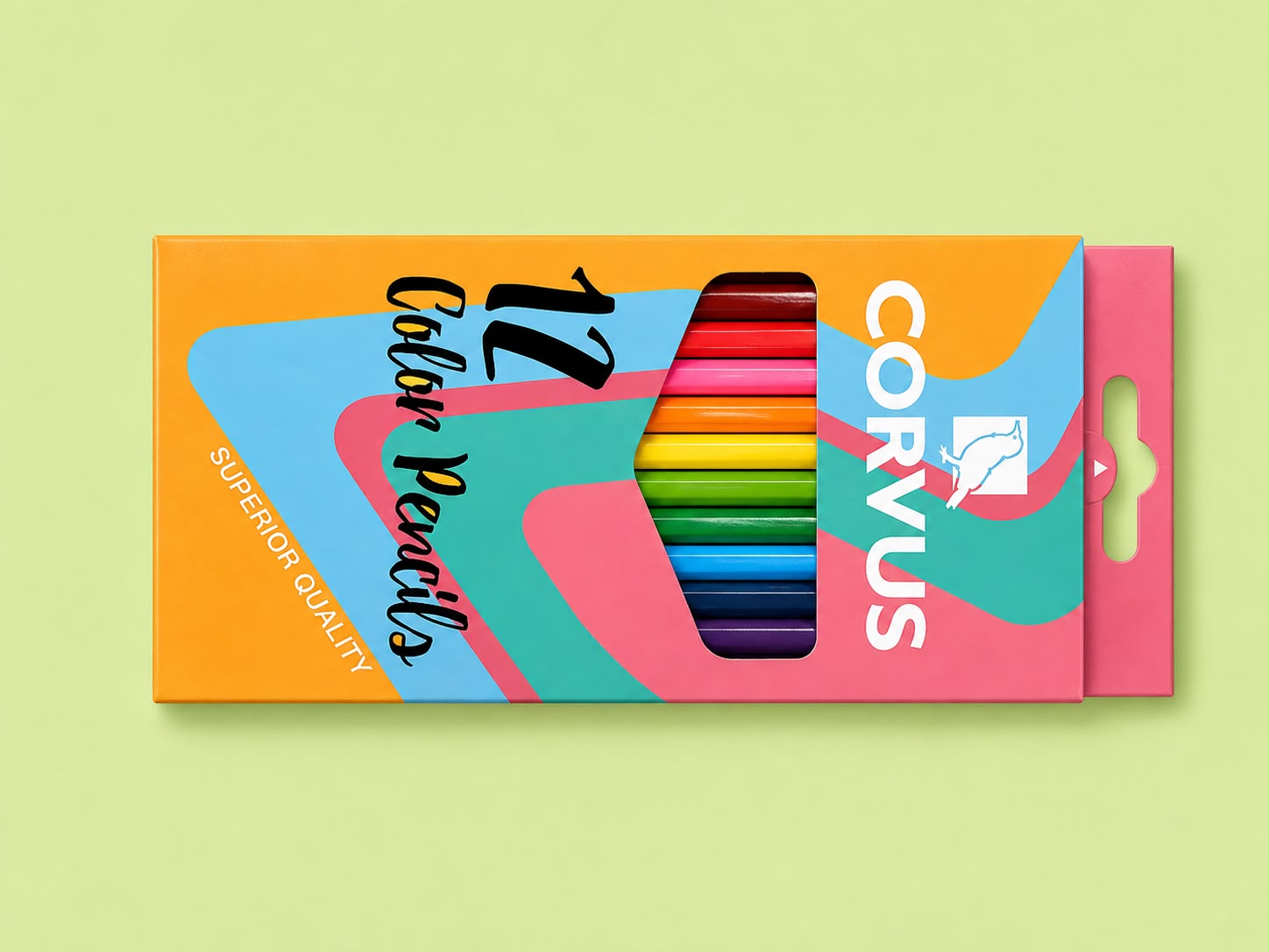 paquet de crayons de couleurs (12) / Pack of 12 colored pencils