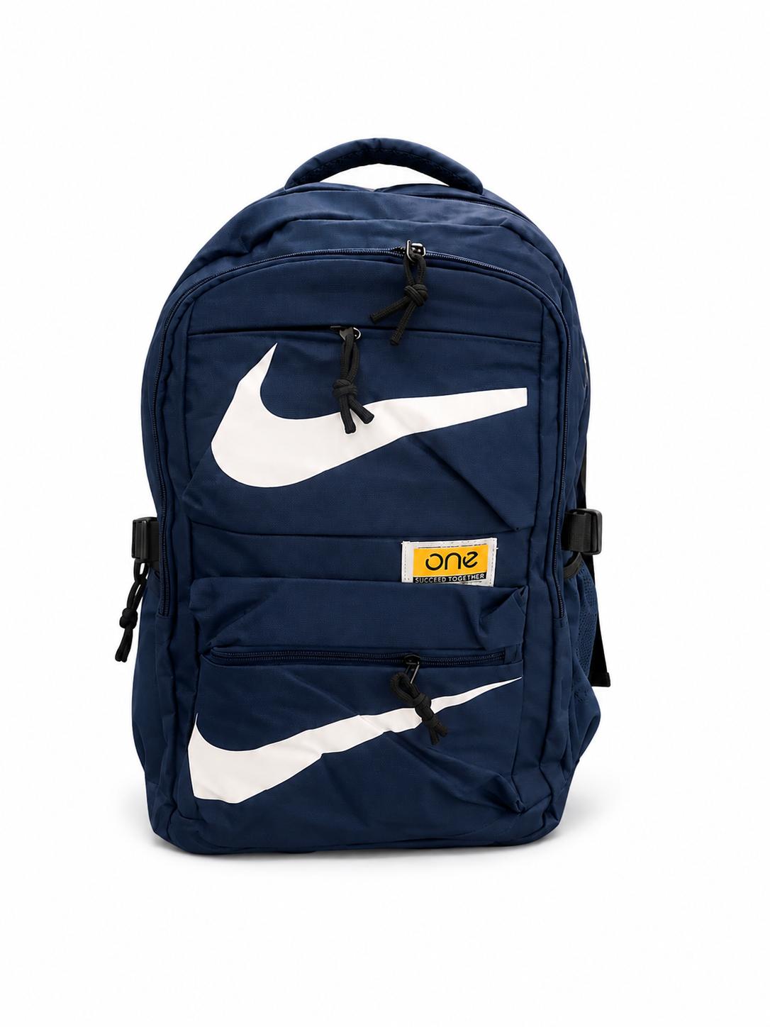 Weatherproof backpack Nike double compartment 32 L navy blue