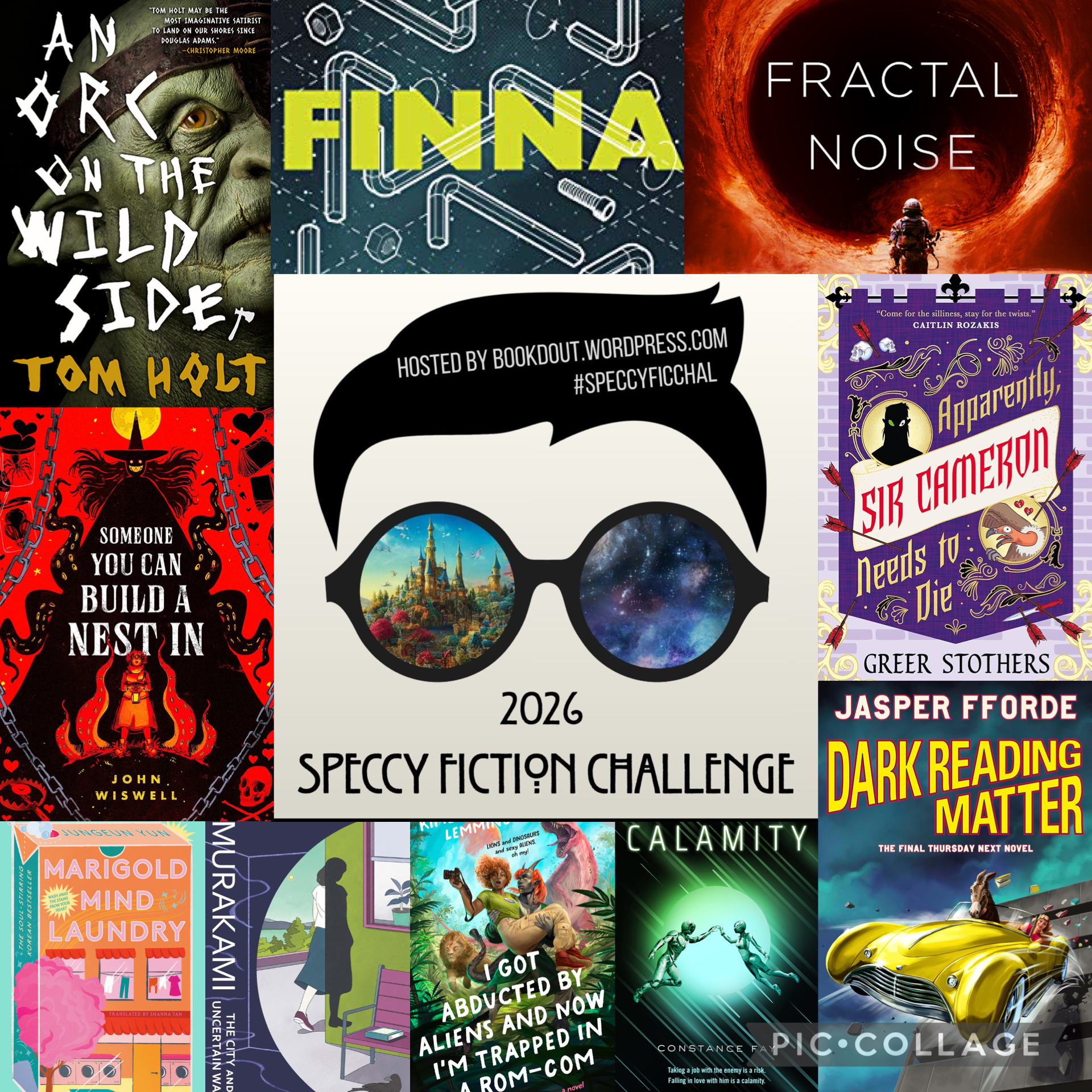 2026 Speccy Fiction Challenge Inspiration #1 – Book'd Out