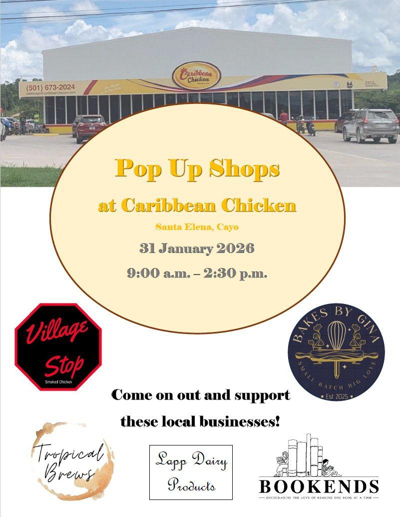 Pop Up Shop at Caribbean Chicken