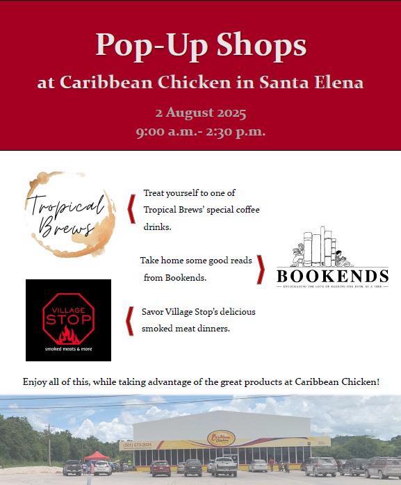 Pop Up Shop at Caribbean Chicken