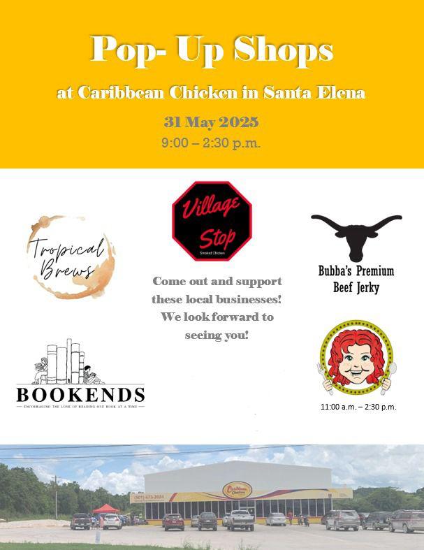 Pop Up Shop at Caribbean Chicken