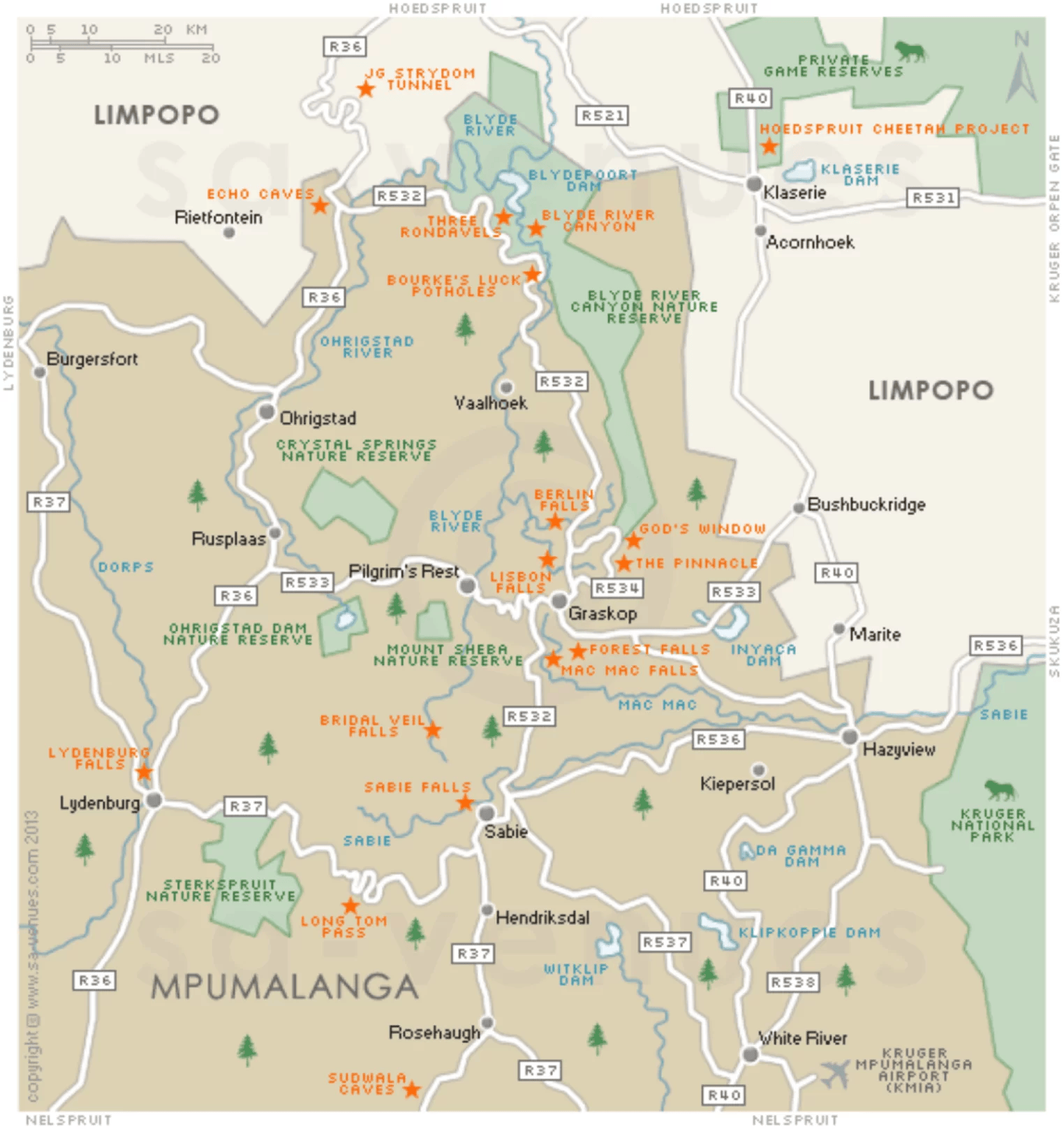 Scenic Drive Sudwala Caves Half Day Bookings Africa Tours Scenic Drive Map 