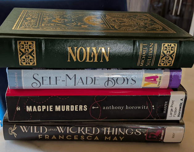 haul: library visit #2 and August TBR