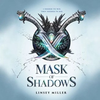 CD cover of Mask of Shadows, 
by Linsey Miller | Read by Deryn Edwards. Published by Dreamscape
