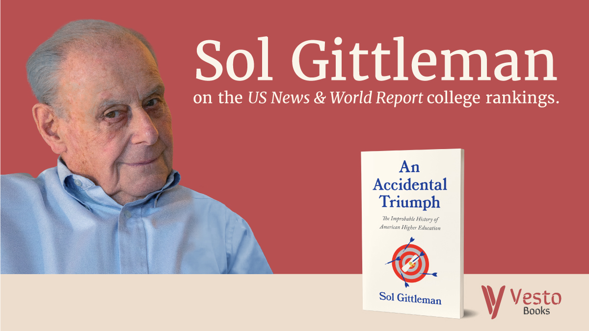 Portrait of Sol Gittleman with the cover of his book An Accidental Triumph