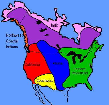 Native American Groups Navigation Map