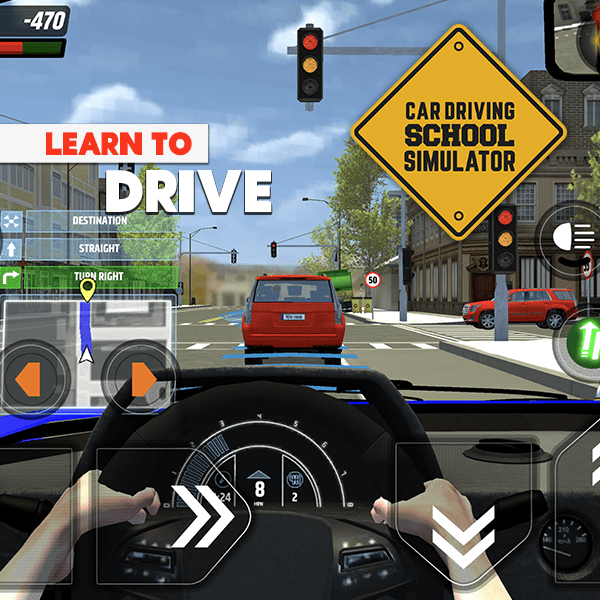 Car driving school simulator