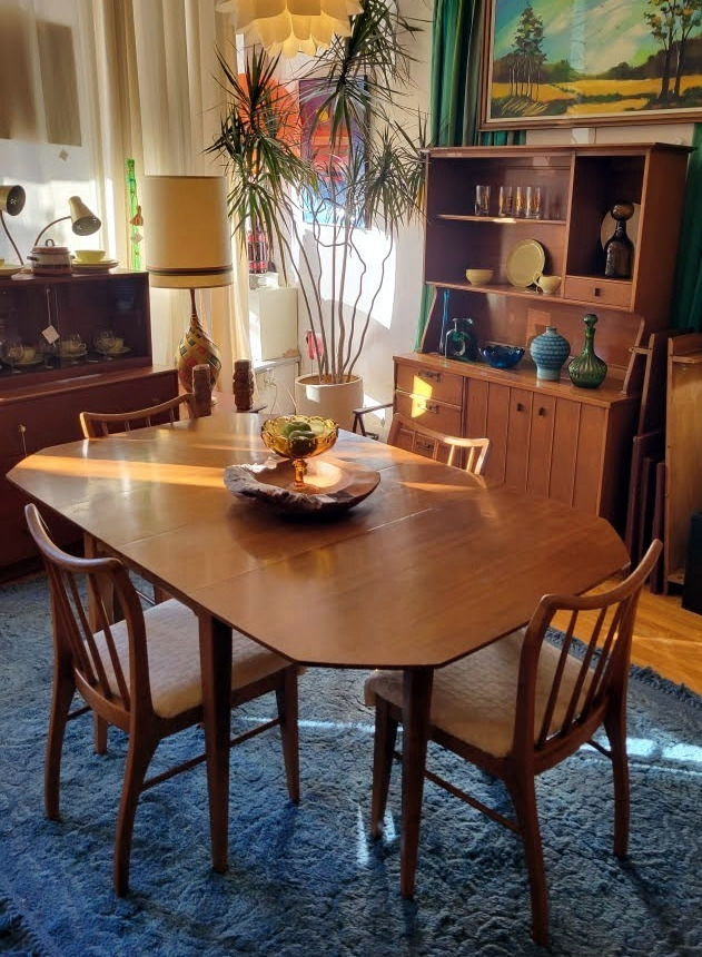 Vintage danish modern dining room set