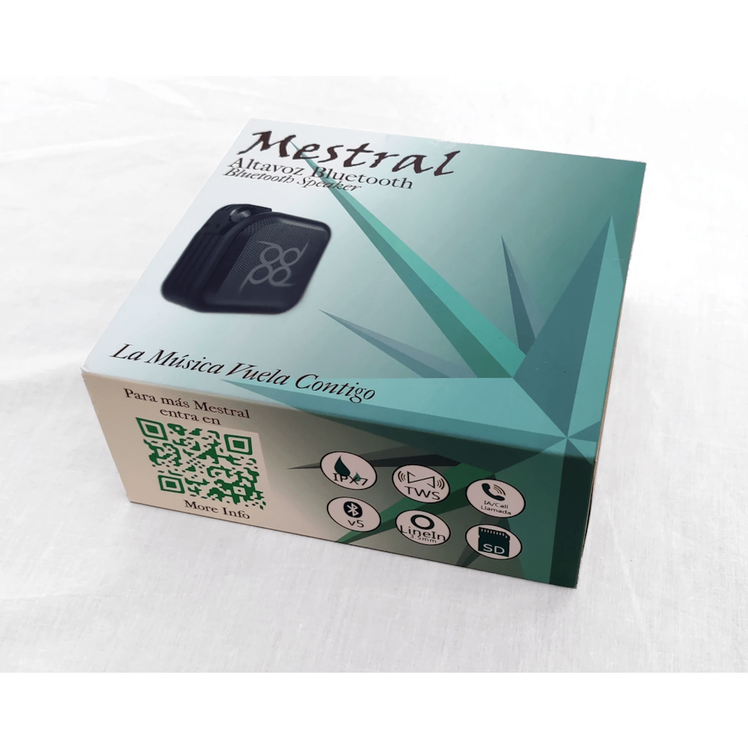 Boom Loop Altavoz Bluetooth mini Mestral 15 W, 1800 mAh, Autonomía 5 horas - Imagen 2