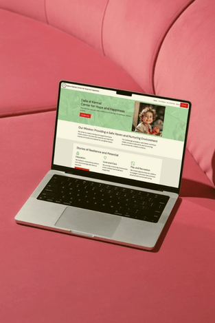 Custom code website built by Boon Digital Solutions for orphanage