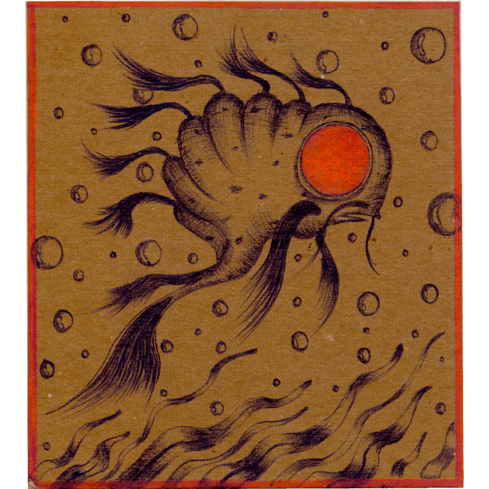 Flow Fish Drawing by Boontucket