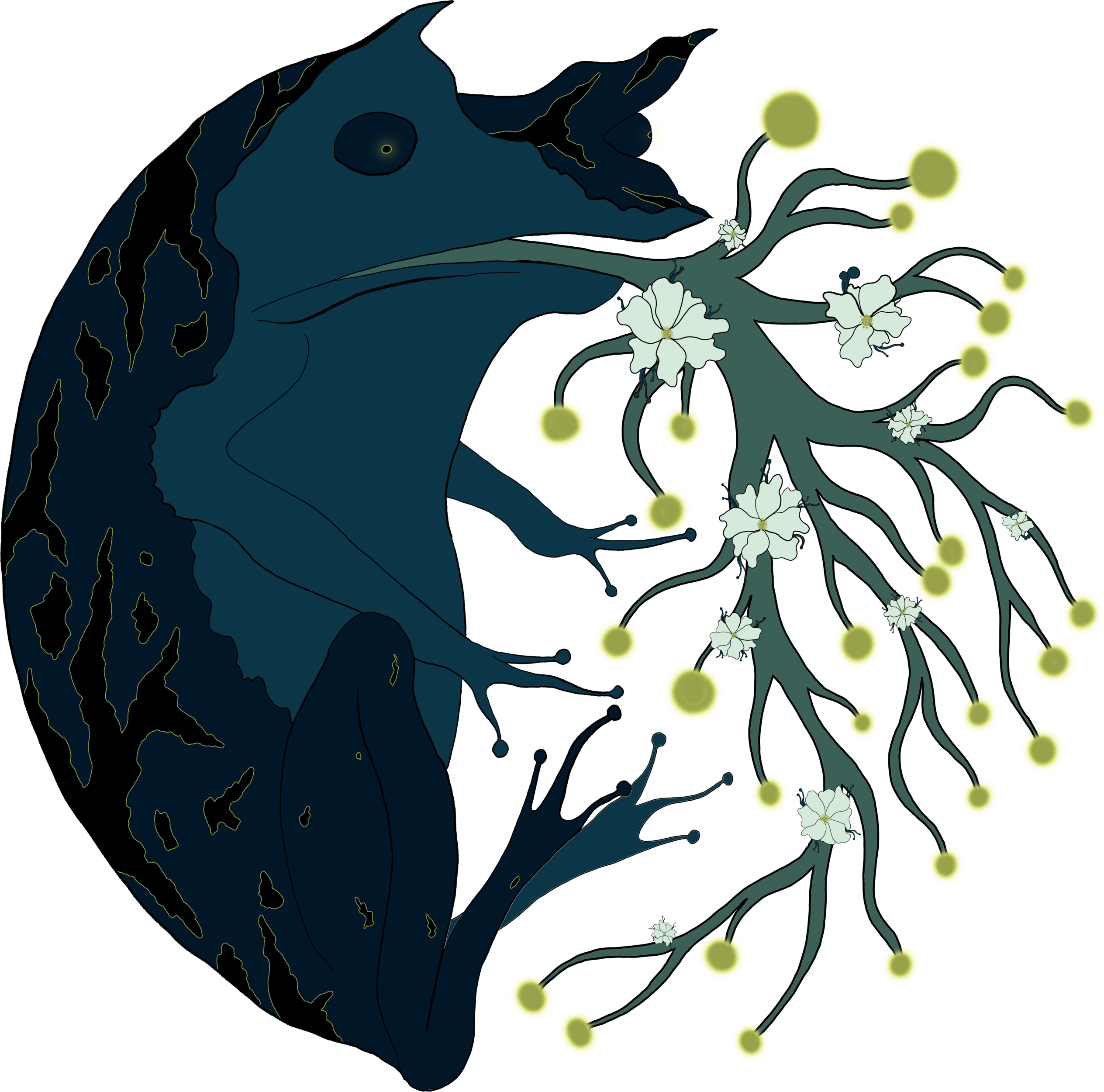 Clear Swamp Frog Sticker