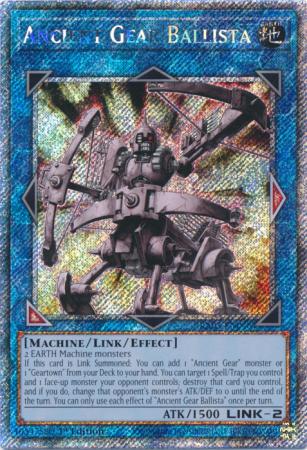 RA03-EN046 ANCIENT GEAR BALLISTA - 1st Edition - NM - Platinum Secret Rare