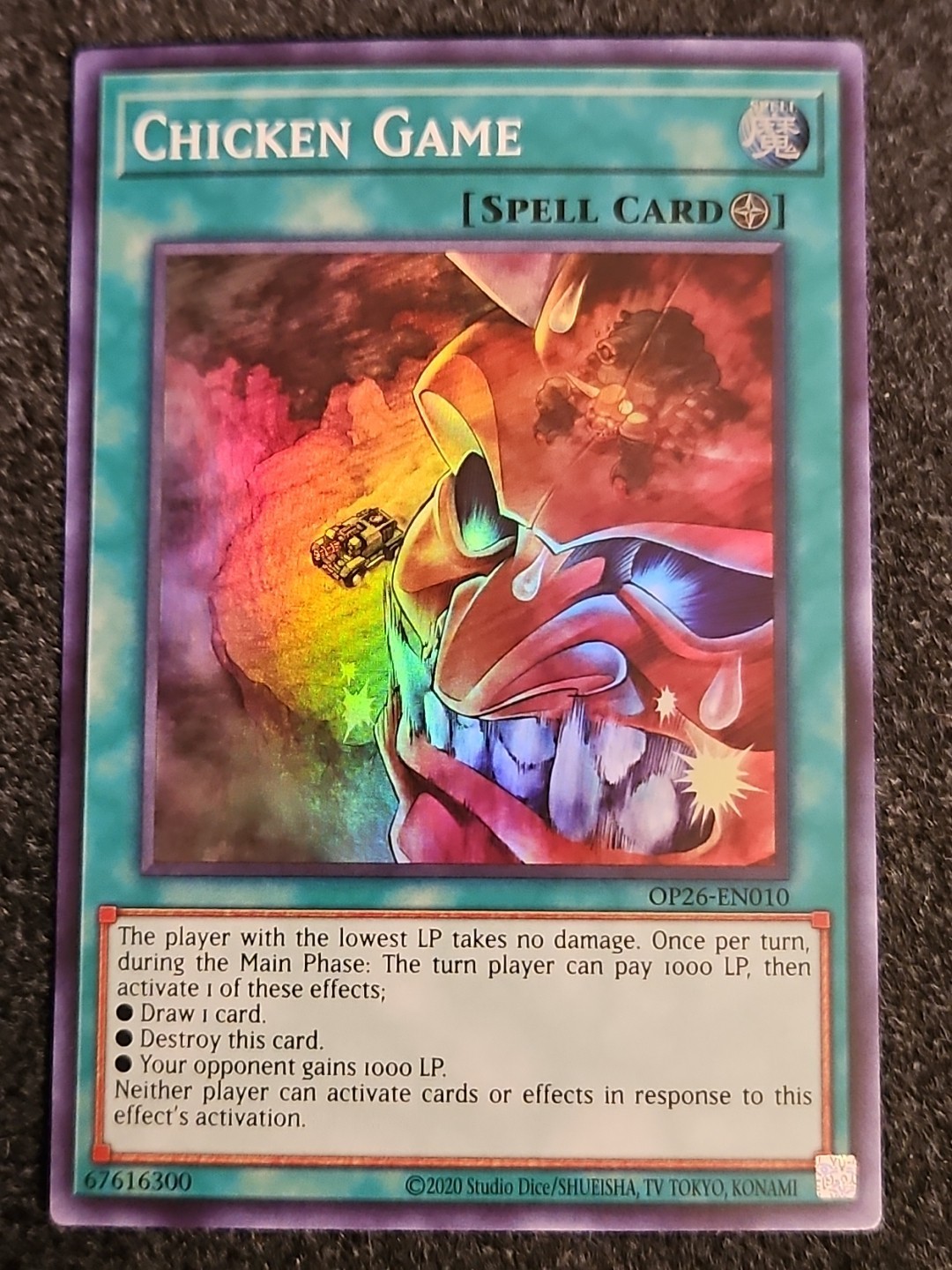 OP26-EN010 CHICKEN GAME - Unlimited - NM - Super Rare