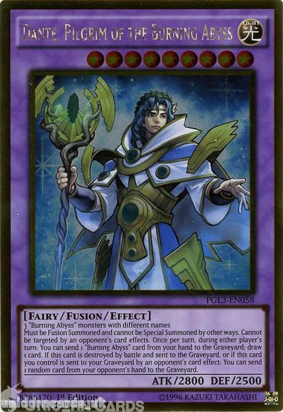 PGL3-EN058 DANTE, PILGRIM OF THE BURNING ABYSS - 1st Edition - NM - Gold Rare
